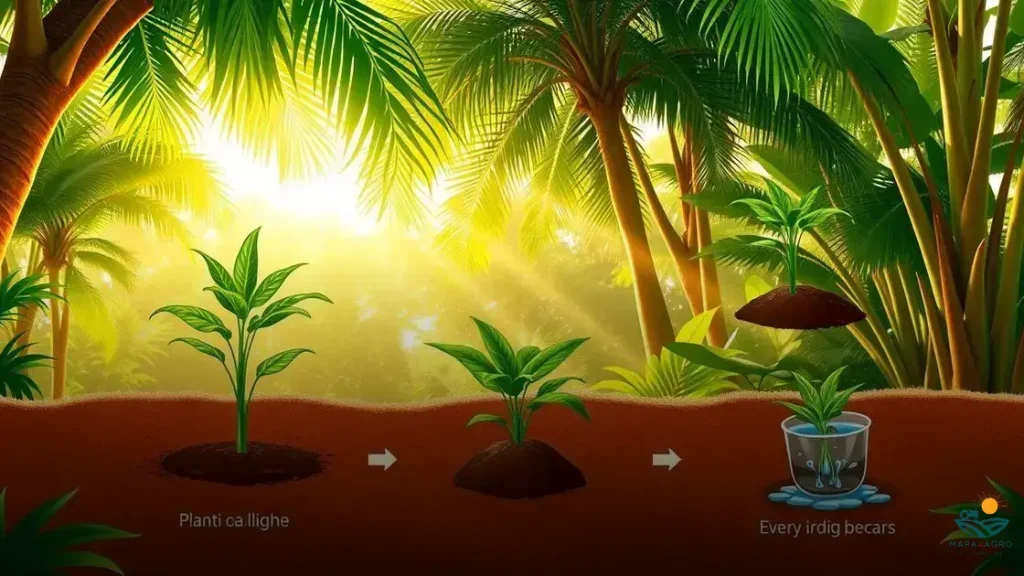 como plantar pupunha
