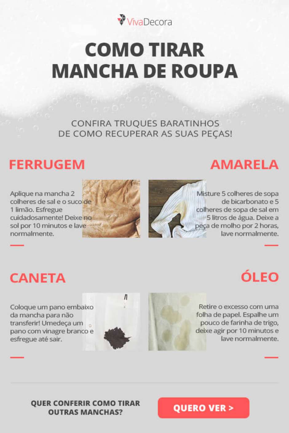Dicas para limpar manchas de tinta de caneta