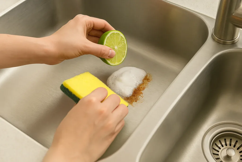 como tirar mancha de ferrugem de faca de cozinha