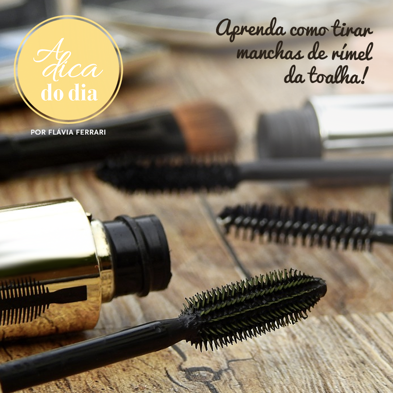 como tirar mancha de rímel à prova d'água