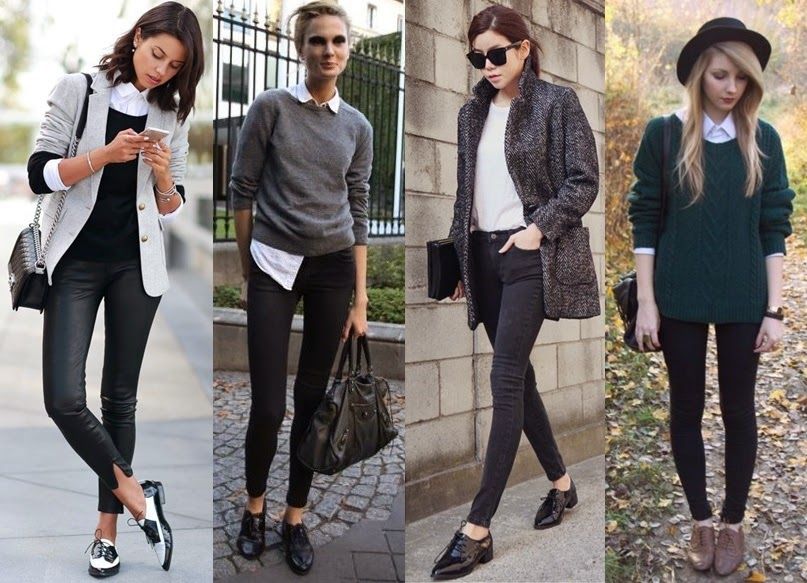 como usar sapato oxford feminino com calça