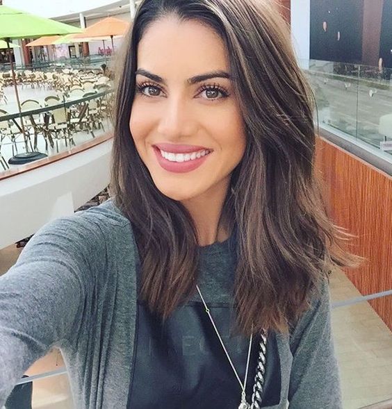 corte de cabelo bob long medio