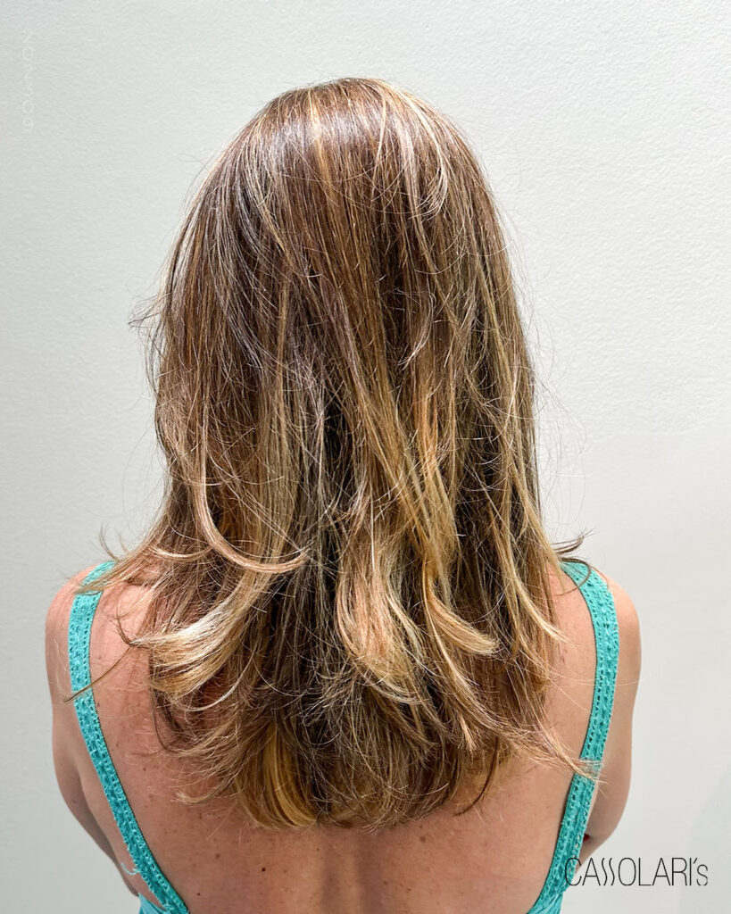 corte shaggy hair para cabelo fino