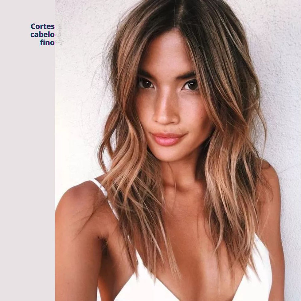 corte de cabelo ralo e fino feminino