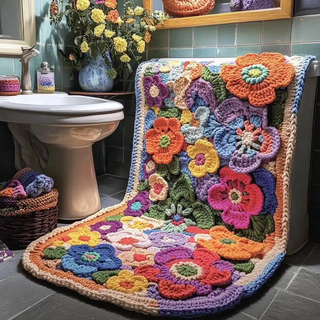 croche barbante barroco jogo banheiro