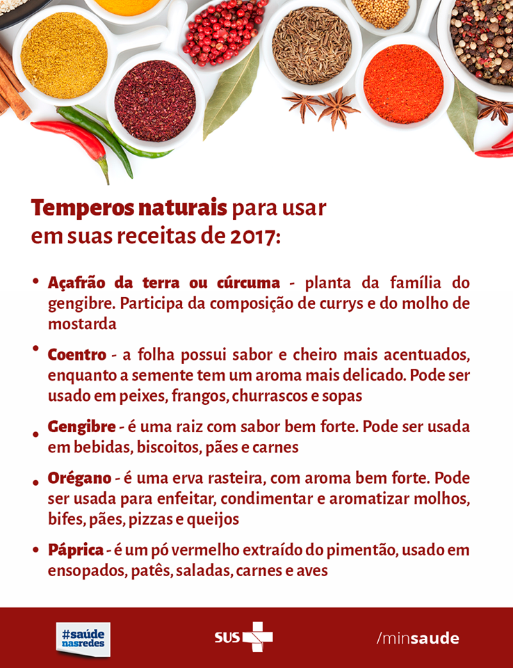 curiosidades sobre temperos