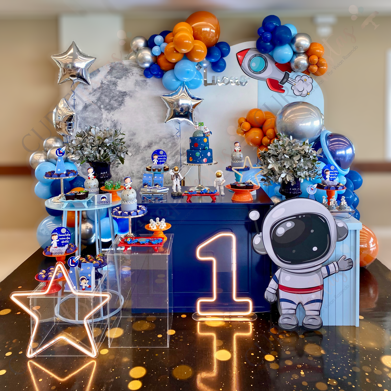 decoração aniversário astronauta