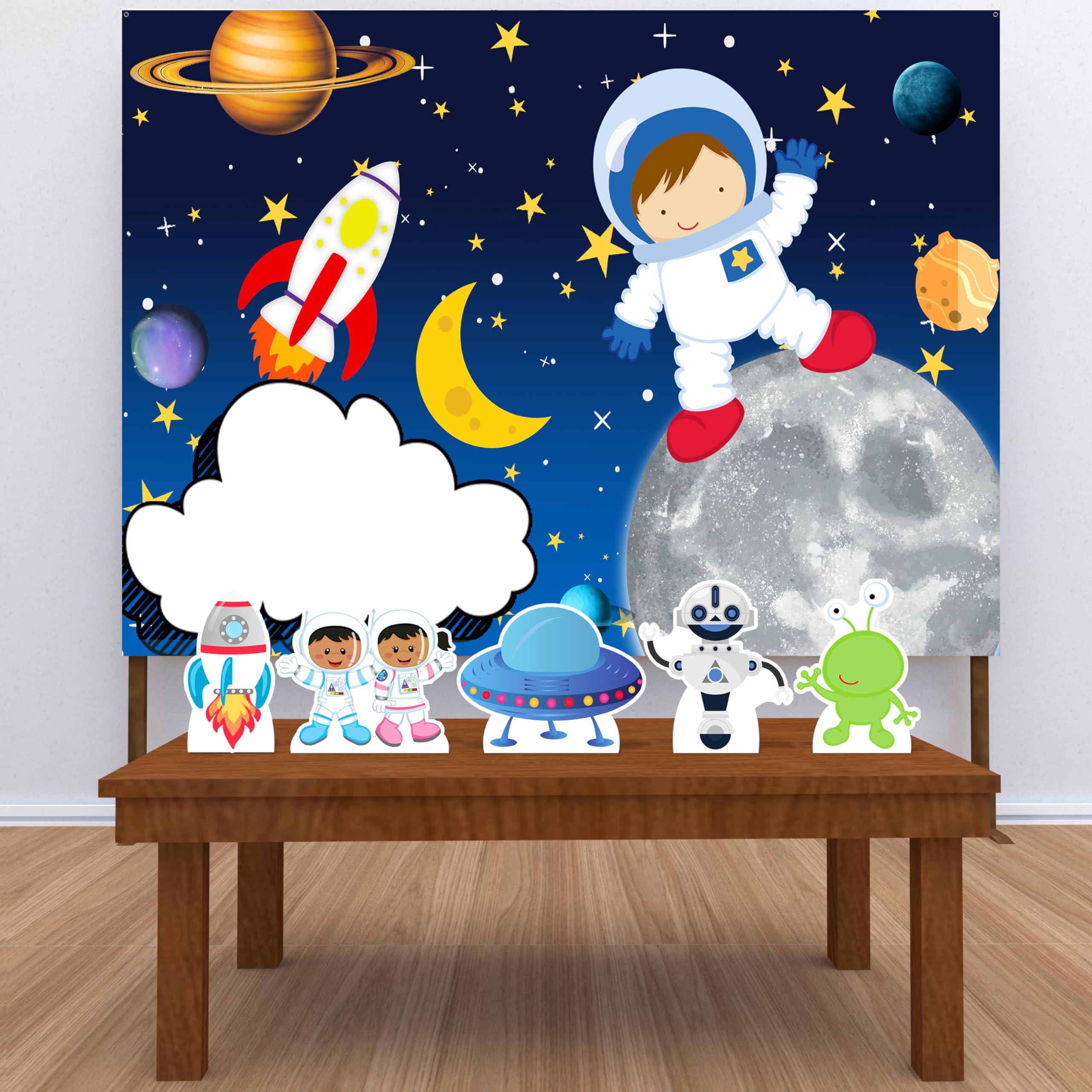 decoração aniversário astronauta barata e fácil