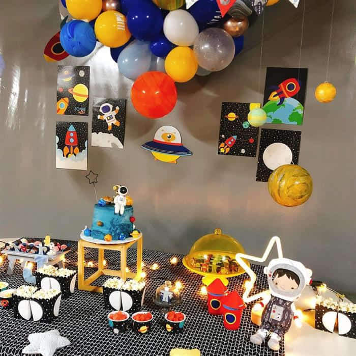 decoração aniversário astronauta