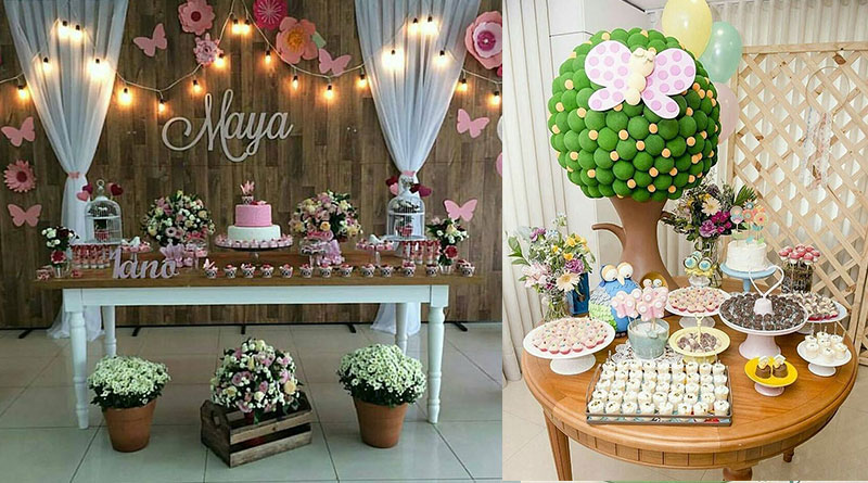 flores naturais versus artificiais decoração aniversário