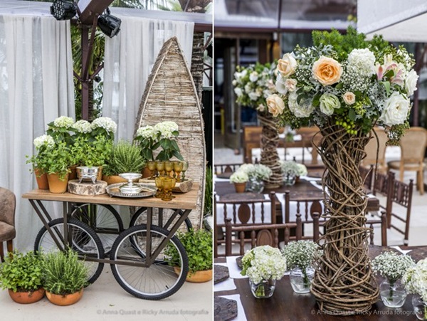 decoração aniversario rustico