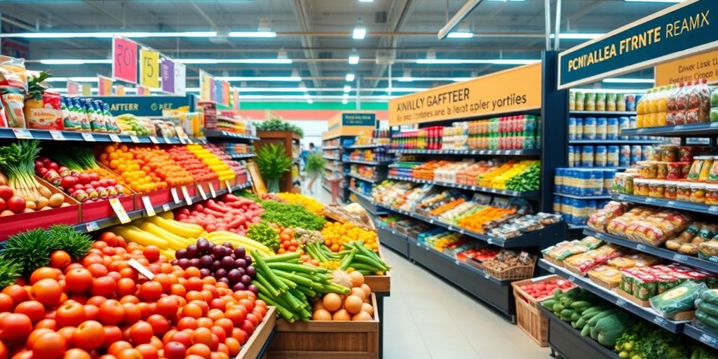 decoração aniversario supermercado barata e criativa