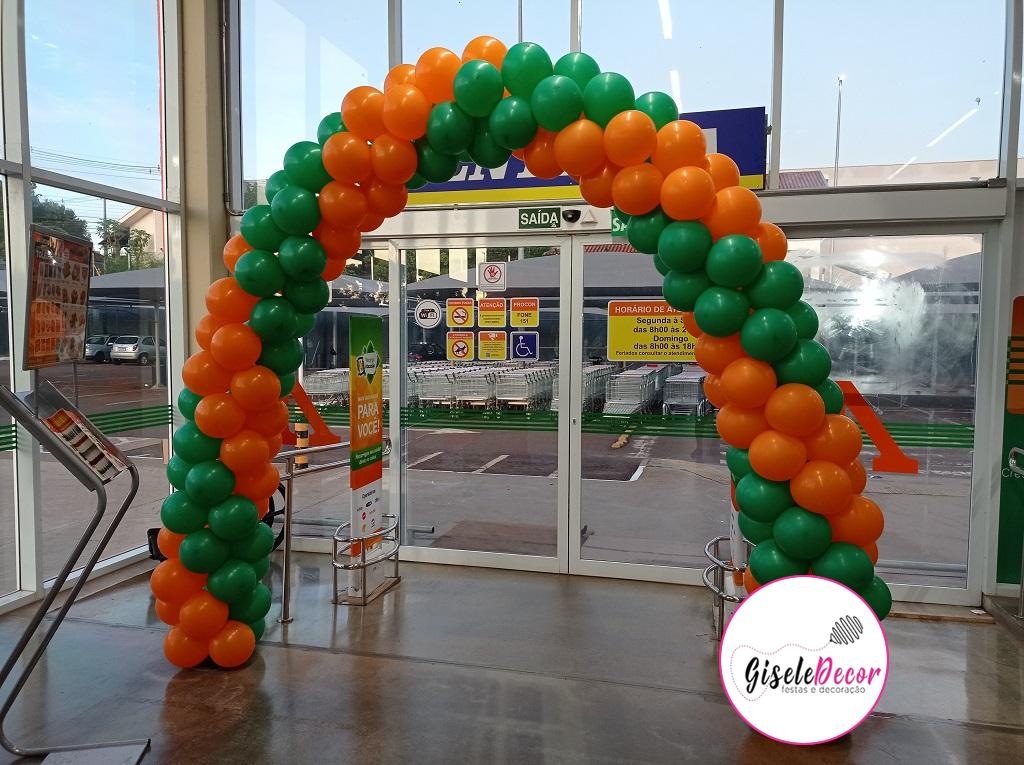 decoração aniversario supermercado