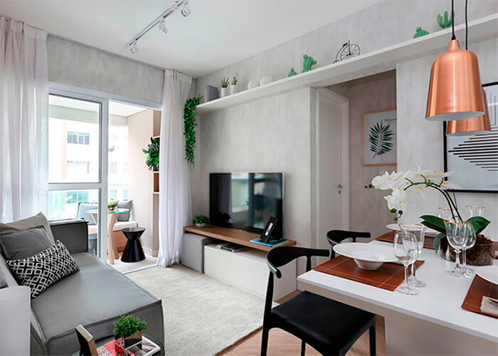 móveis multifuncionais para apartamento pequeno