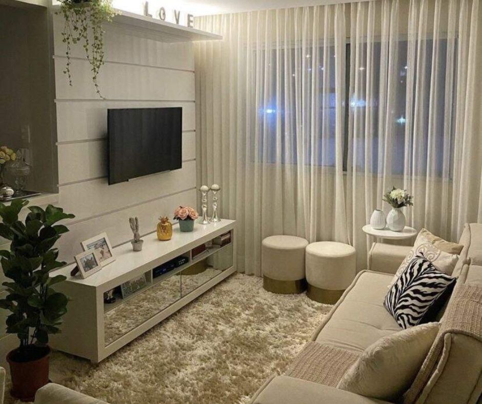 decoração apartamento pequeno vs grande