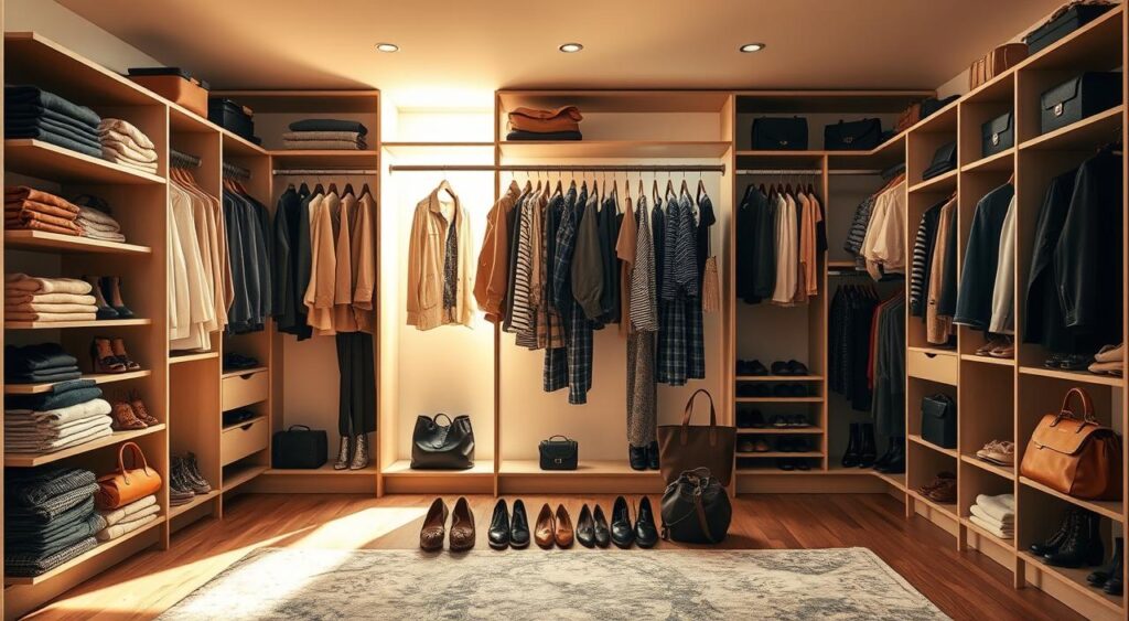 decoração arara de roupas