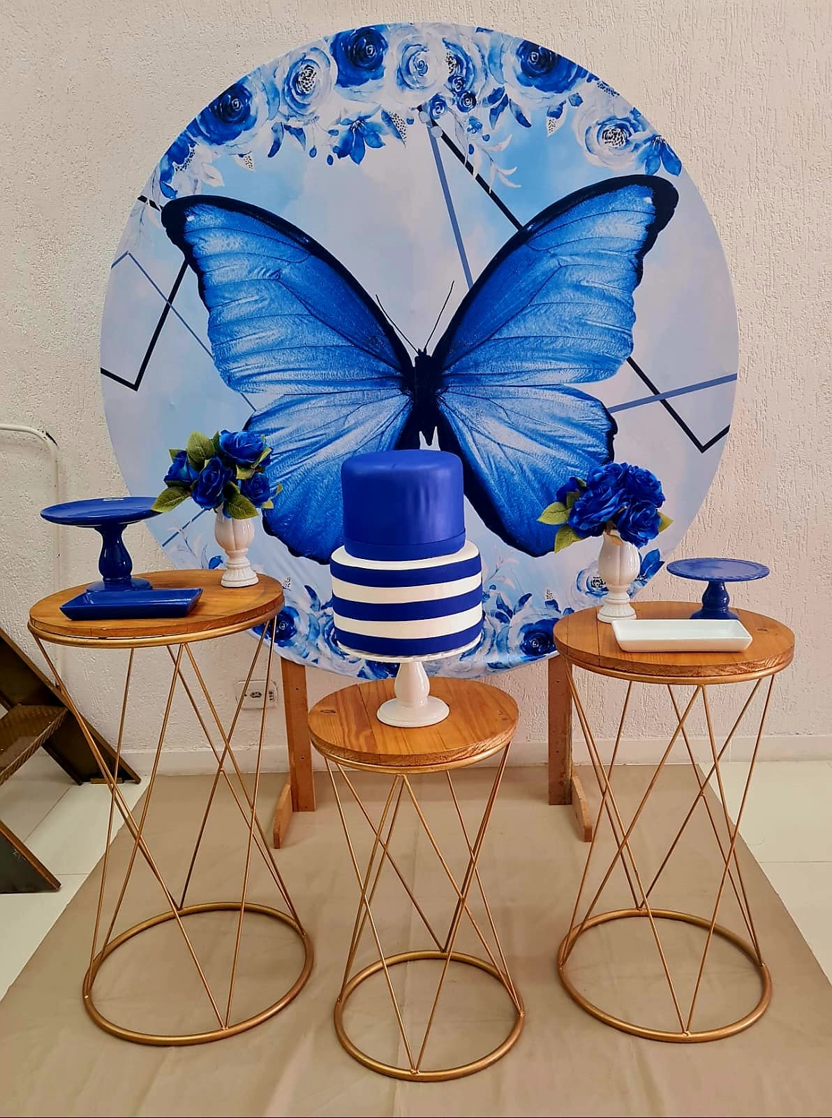 10 ideias criativas decoração borboleta azul festa infantil