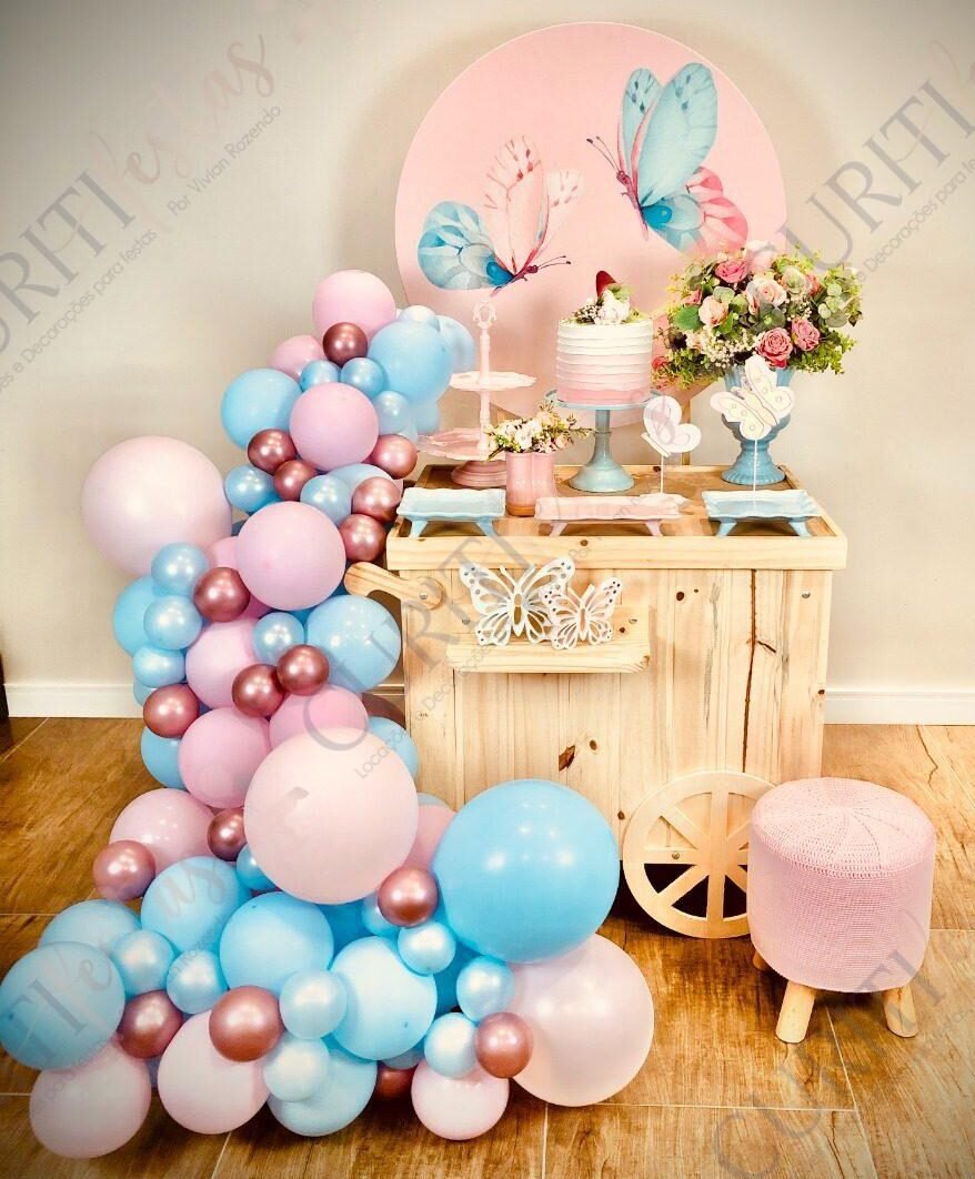 10 ideias criativas decoração borboleta azul festa infantil