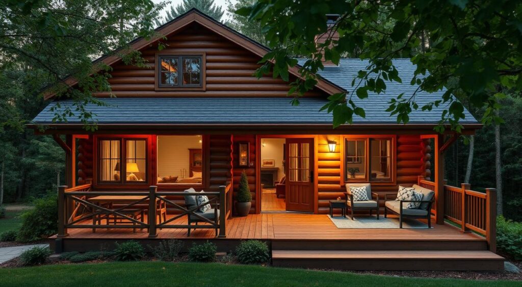 decoração casa de madeira
