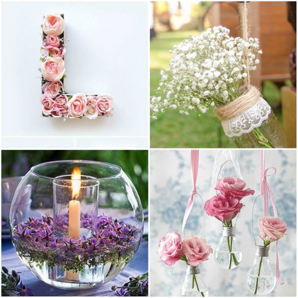 como economizar decoração casamento em casa