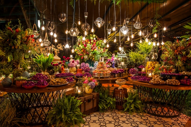 como economizar decoração casamento jardim