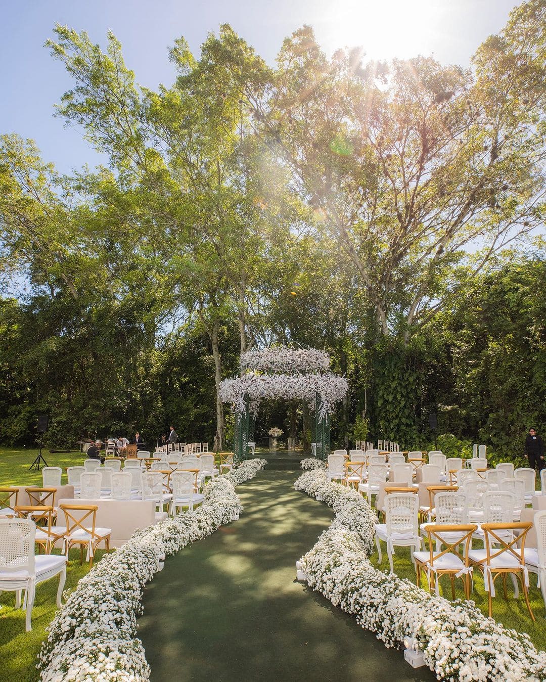 10 ideias criativas decoração casamento jardim
