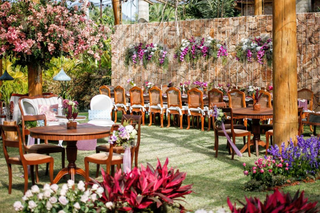 decoração casamento jardim rústico ou boho chic