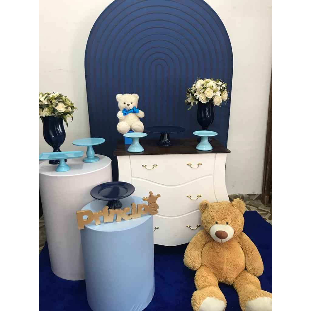 decoração chá de bebê azul marinho clássico versus moderno