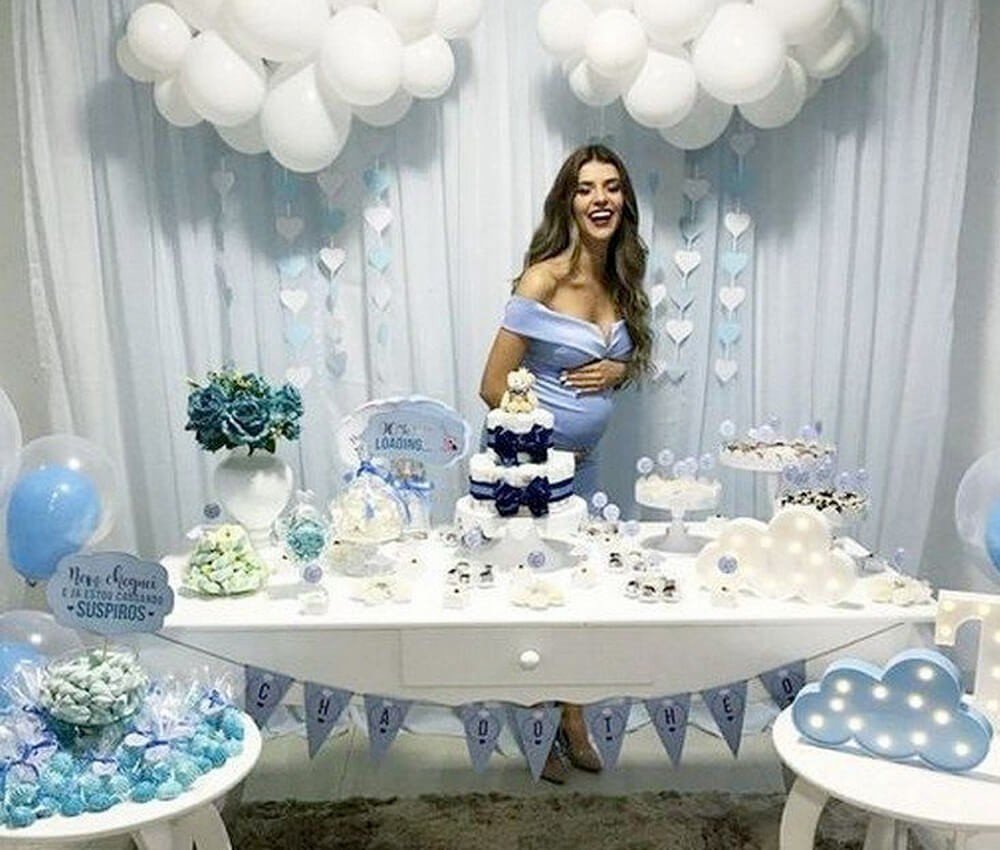 50 ideias criativas decoração chá de bebê menino azul marinho