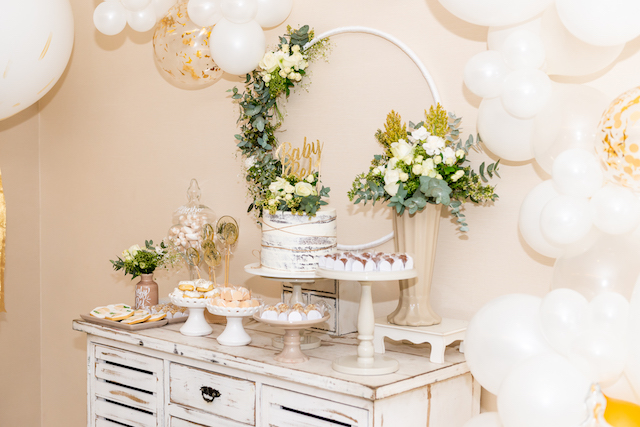 quanto custa decoração chá revelação tons pastéis