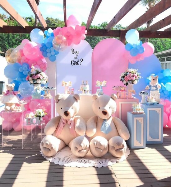 erros comuns decoração chá revelação pastel evitar