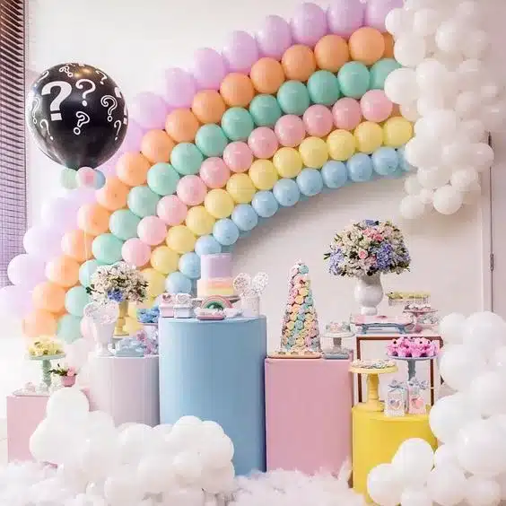 erros comuns decoração chá revelação pastel evitar