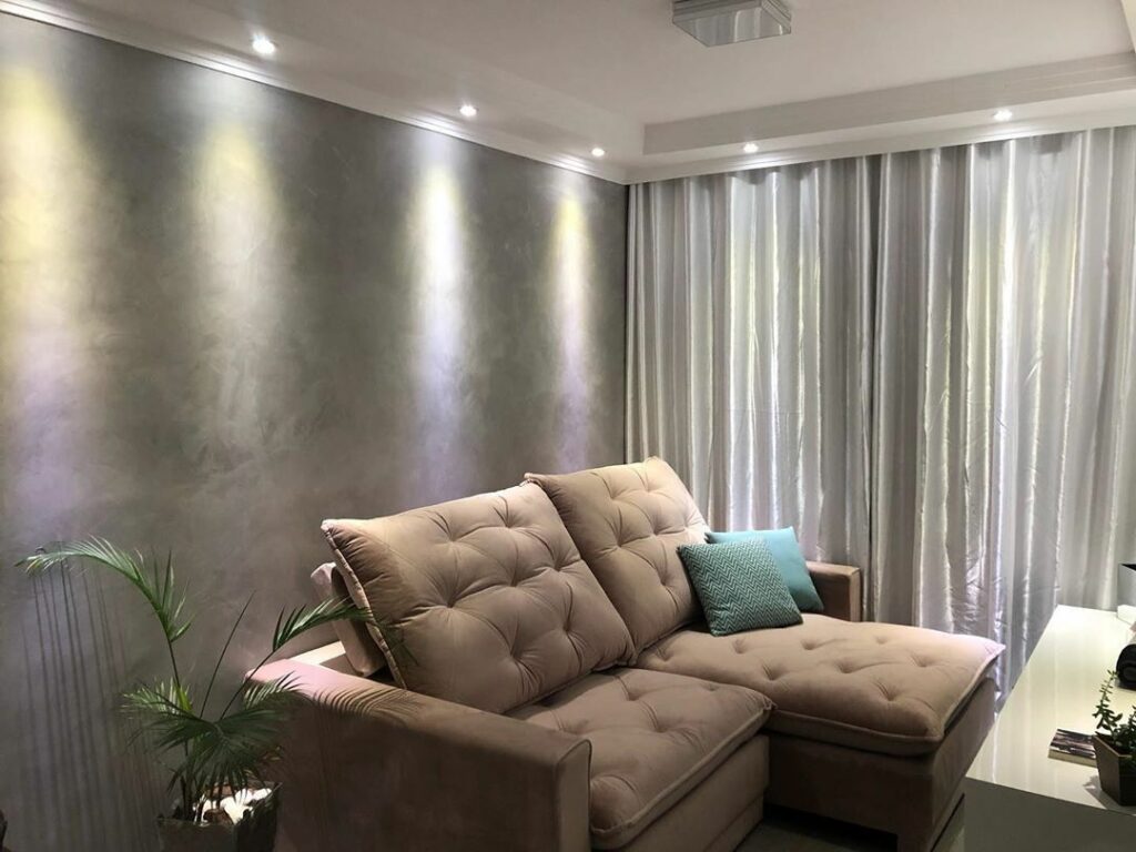 ideias decoração cimento queimado madeira ambientes