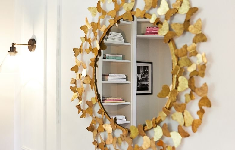 ideias criativas decoração espelhos sala