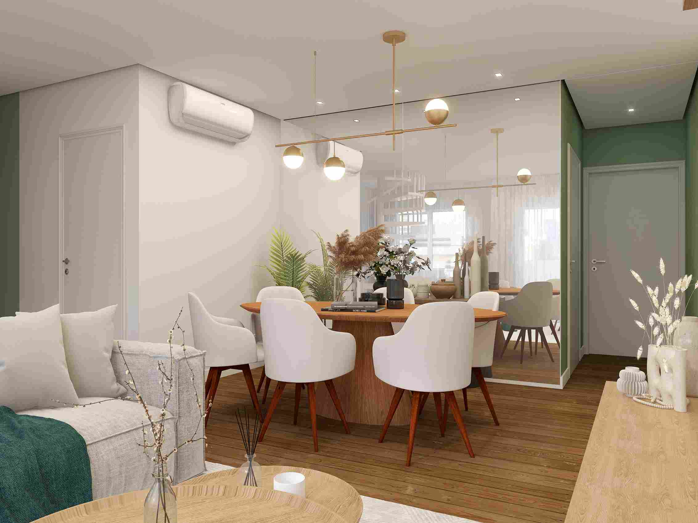 decoração com espelhos