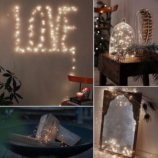 ideias criativas decoração fio de fada