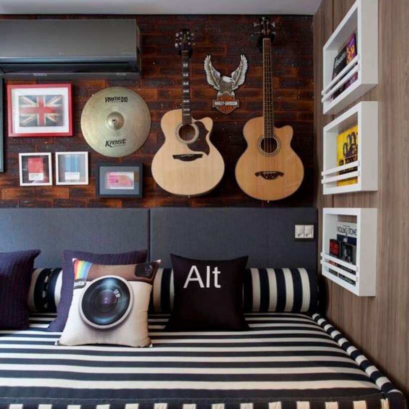 como fazer prateleira com violão velho