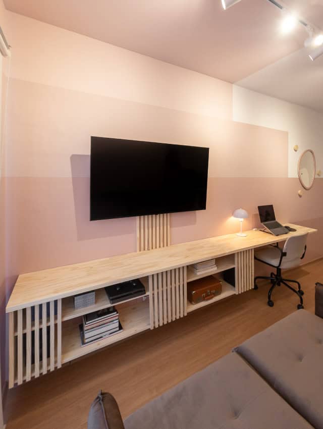 pintura setorizada versus meia parede qual escolher