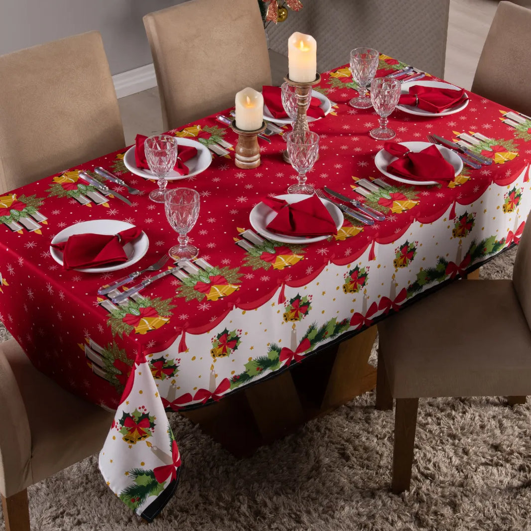 decorar mesa natal barato e elegante