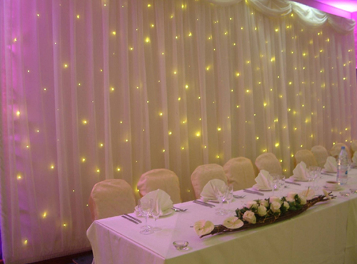 decoração de aniversário com tecido