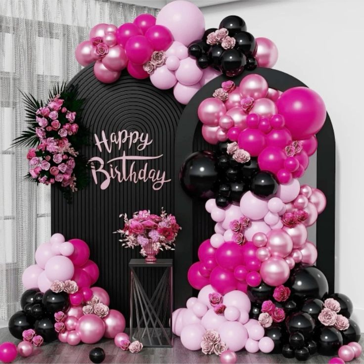 decoração aniversário preto e prata versus preto e dourado