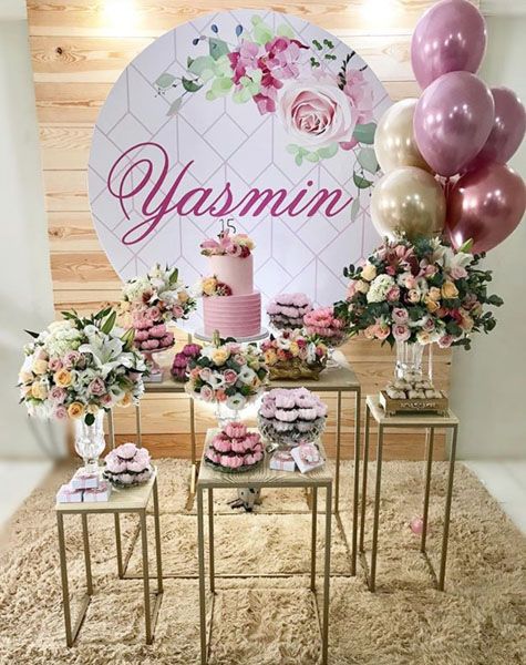 decoração de aniversário tema flores