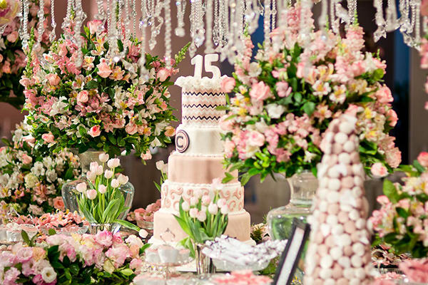 decoração de aniversário tema flores