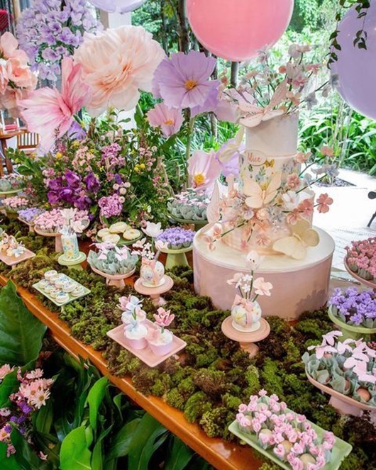 decoração de aniversário tema flores