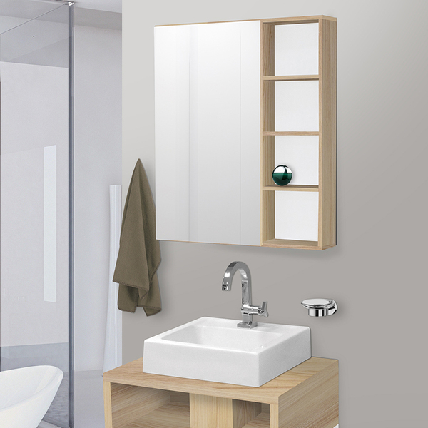 como organizar produtos prateleira vidro box banheiro