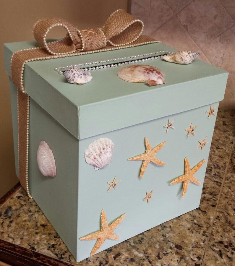 ideias criativas decorar caixa papelão presente