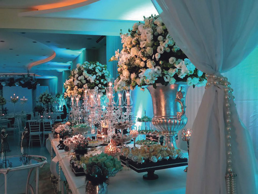 ideias decoração casamento azul tiffany