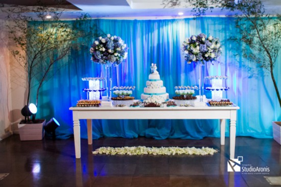 decoração de casamento azul tiffany