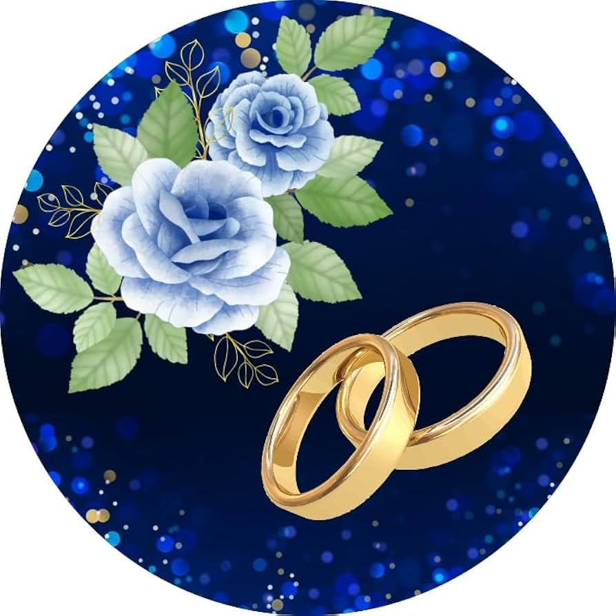 decoração de casamento simples com painel redondo