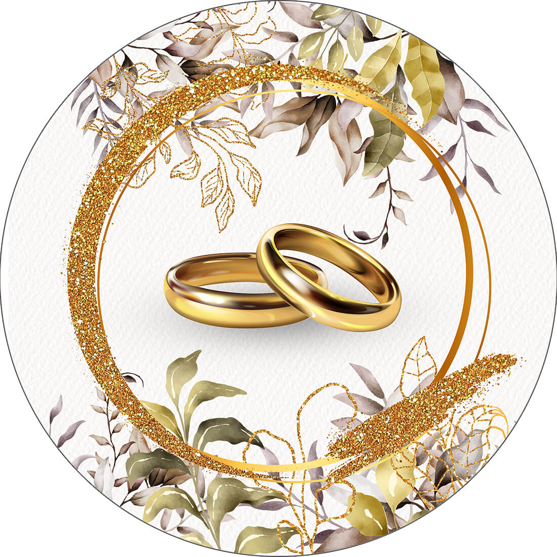 ideias de decoração de casamento simples com painel redondo